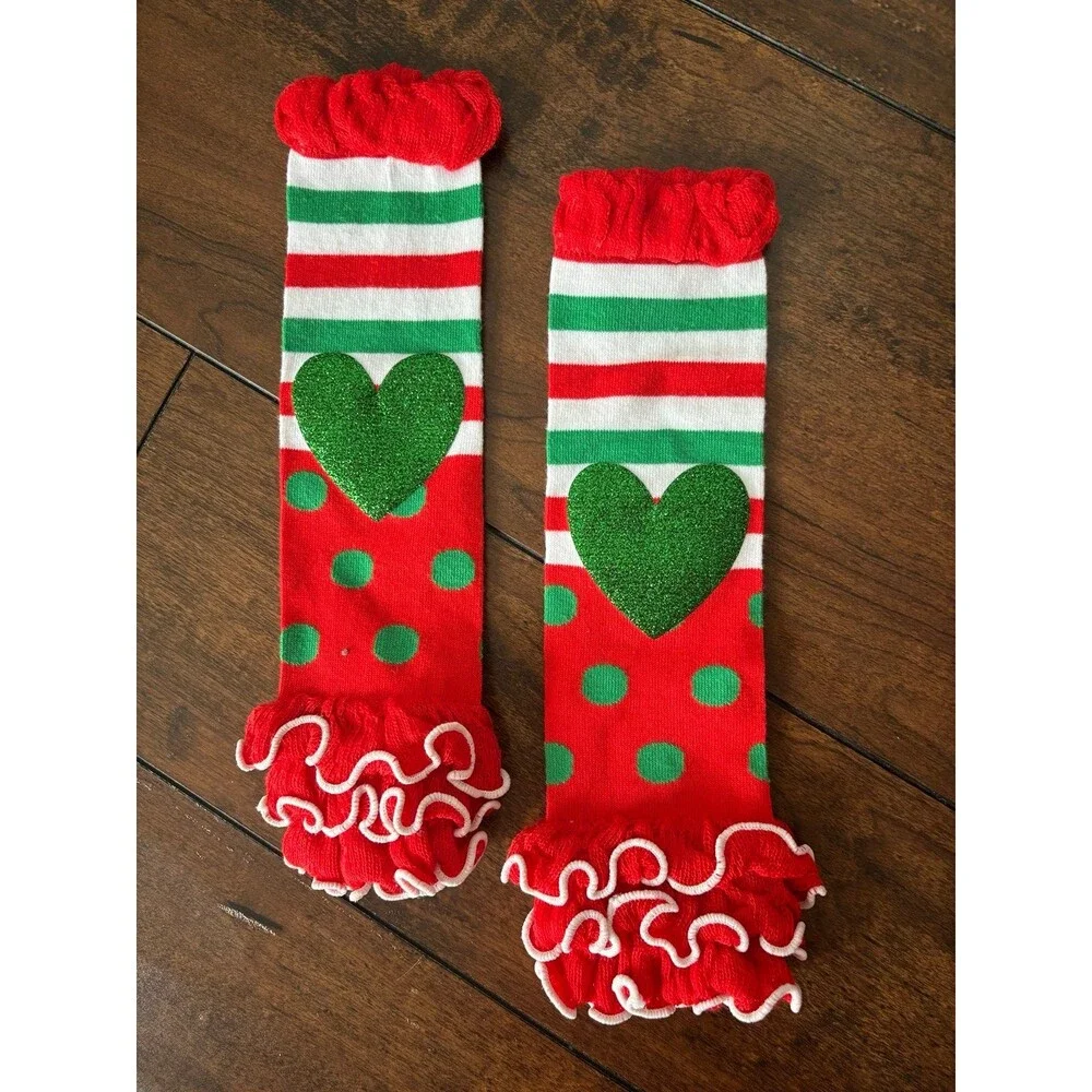 3pcs Newborn Baby Infant Girls 1st Christmas Leggings Tutu Dress Costume Outfits